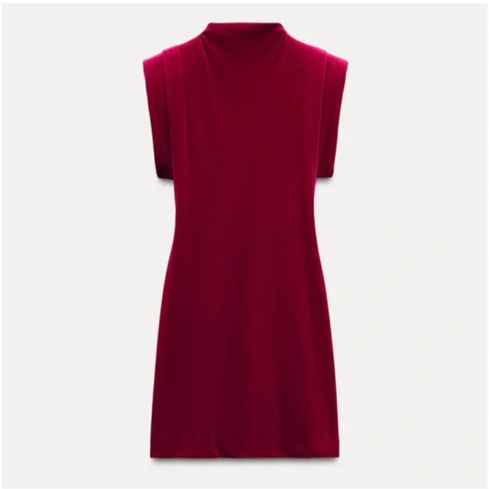 Velvet Red Sleeveless Dress NWT
